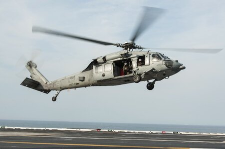 United states navy helicopter takeoff