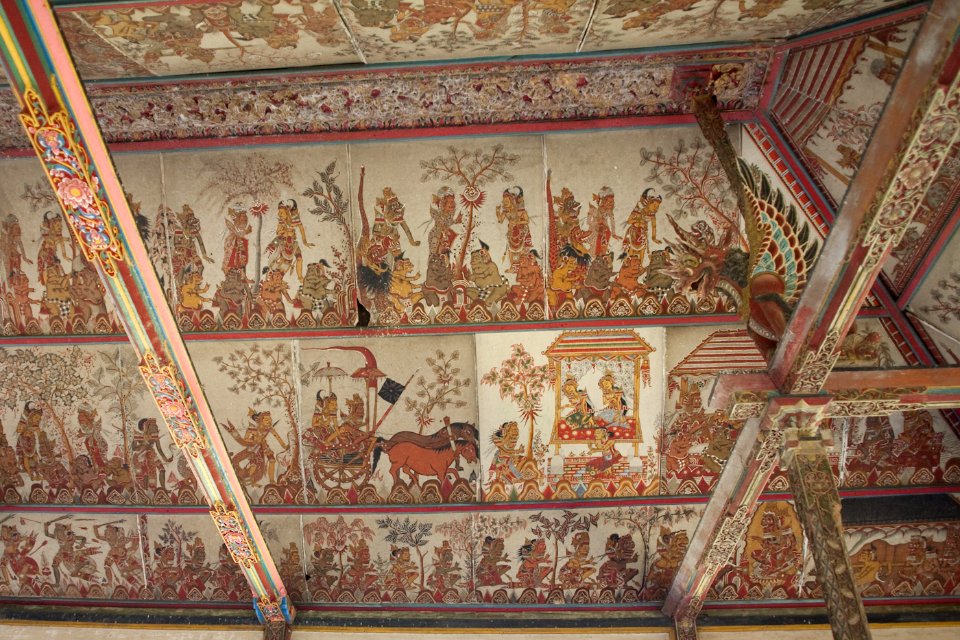Deckengemälde im Palast von Klungkung