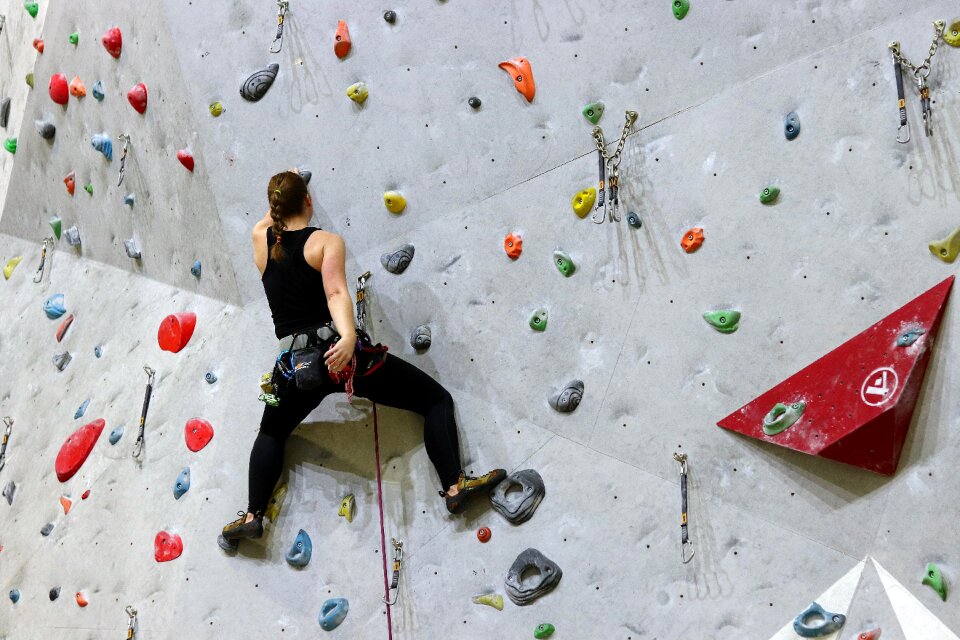 Rock climbing wall sport Free photos