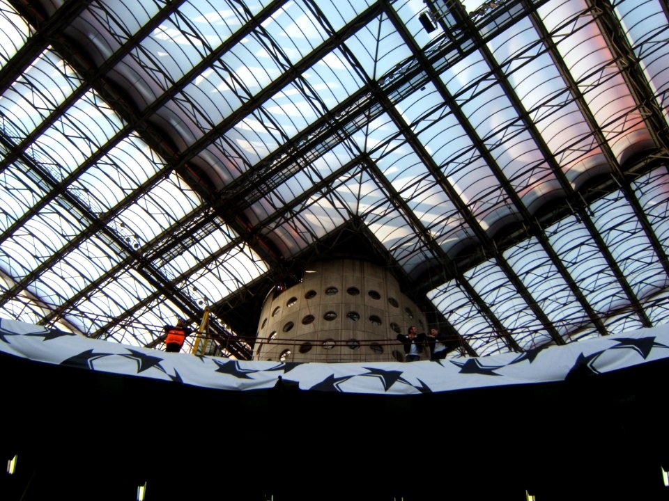 Detail of the roof of the stadium G. Meazza in Milain