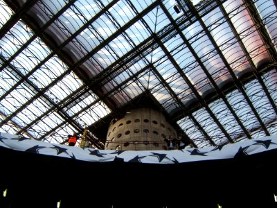Detail of the roof of the stadium G. Meazza in Milain