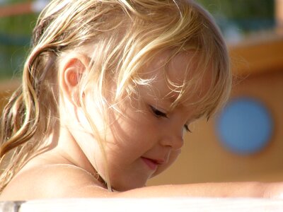 Girl blond person