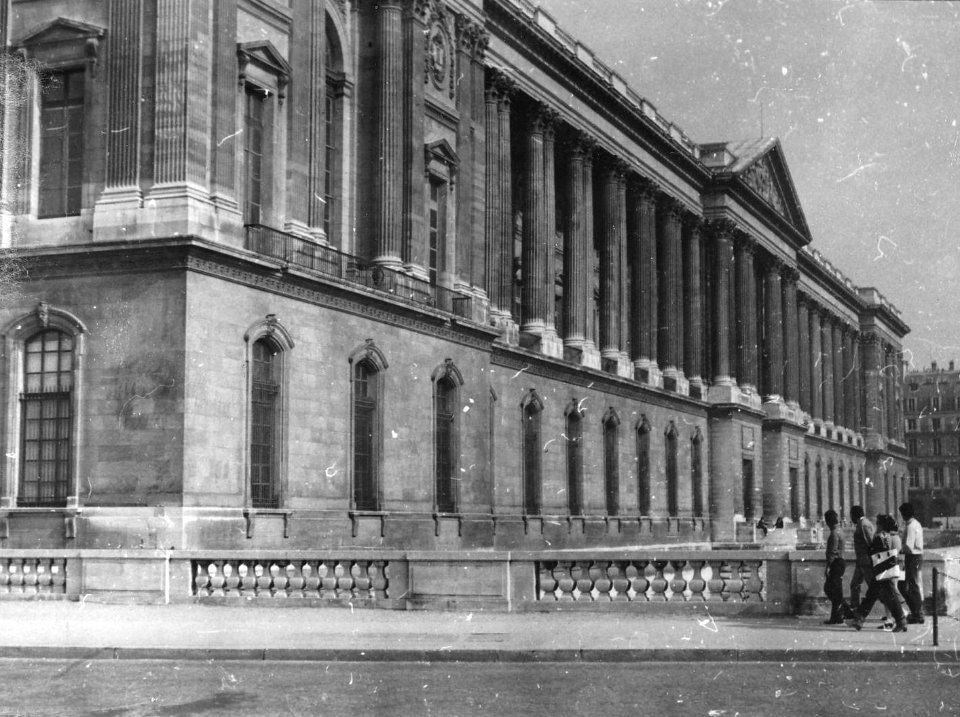 East facade of Louvre, Paris 1981
