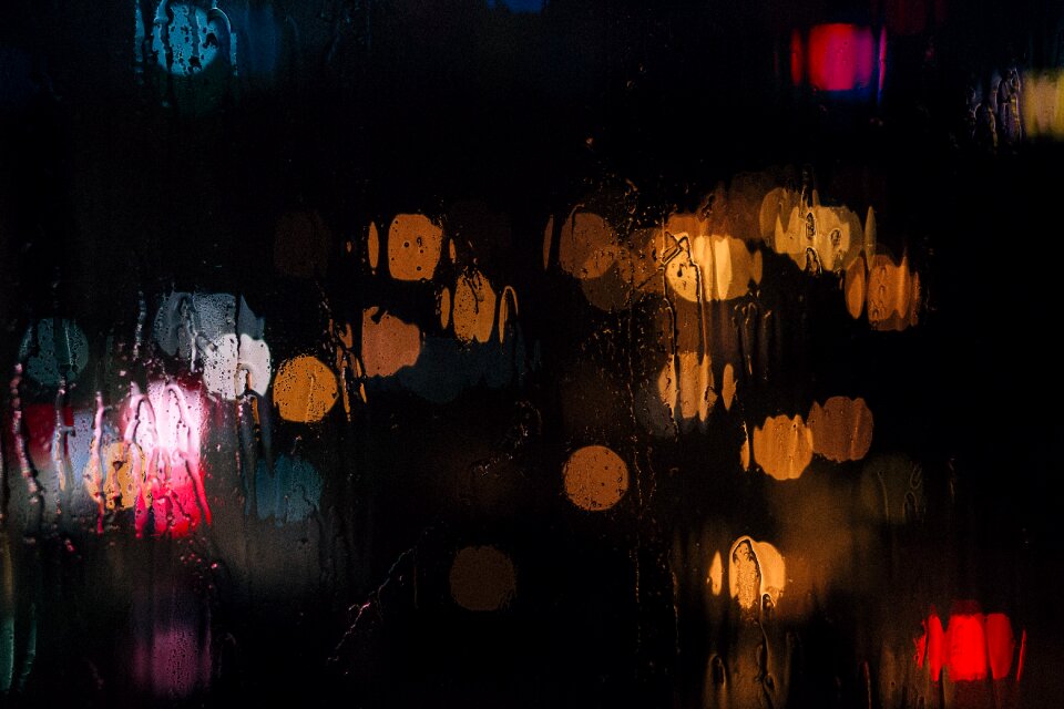 Background black bokeh