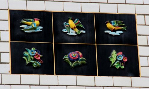 Fassadendetails am Fabrikgebäude