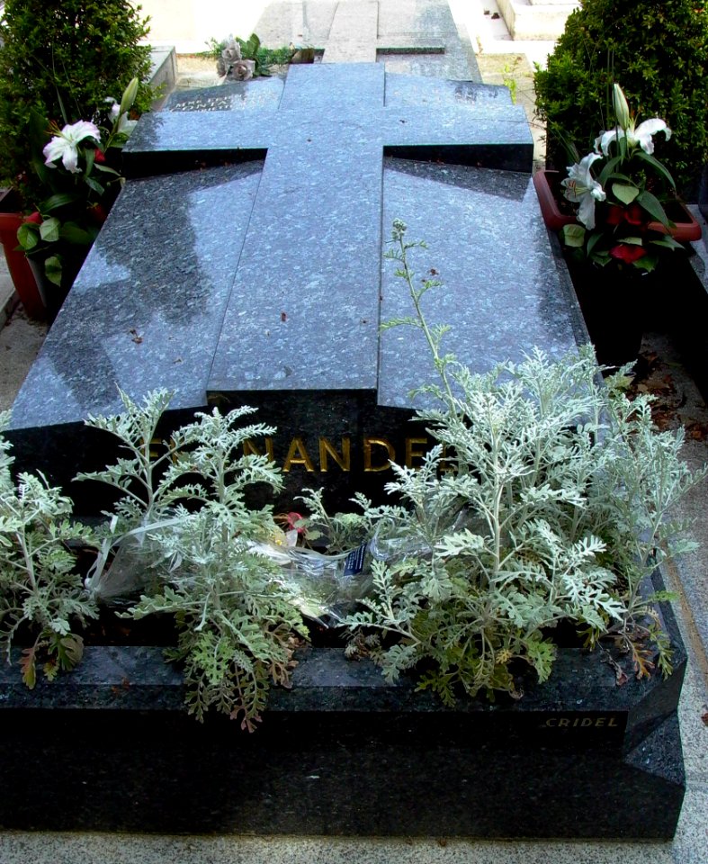Fernandels Grab auf dem Friedhof Passy