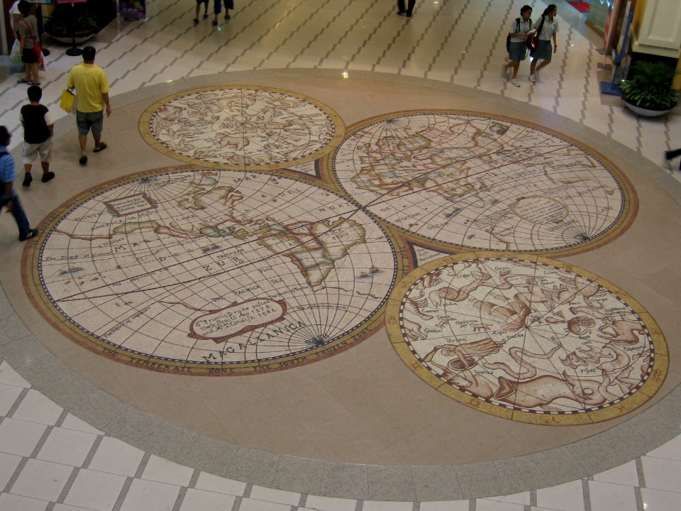 Floor Mural at Compass Point