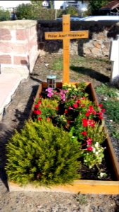 Friedhof Rüdigheim; Grab Josef Mönninger