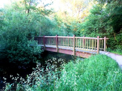 Fußgängerbrücke im LSG Haarenniederung
