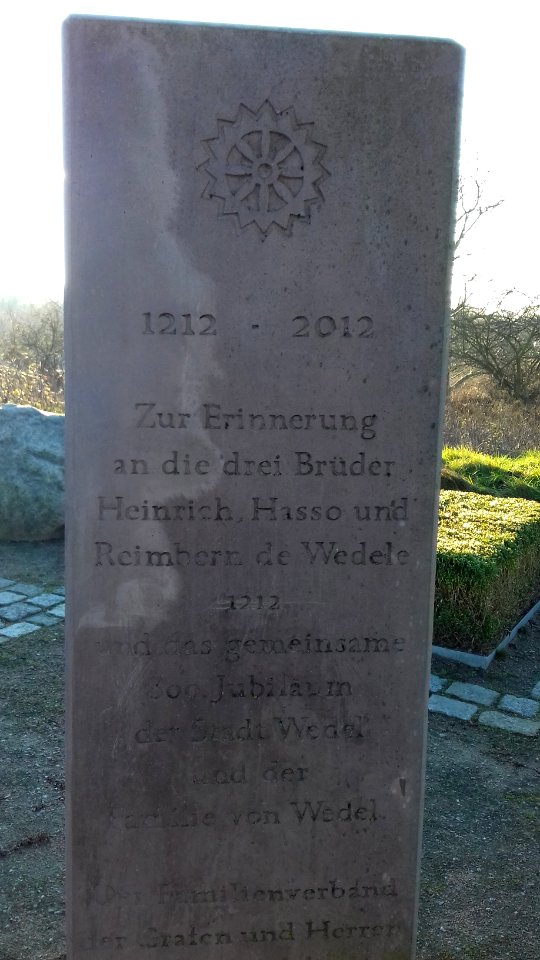 Gedenkstein de Wedele in Wedel