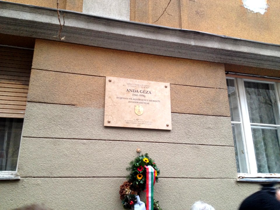 Gedenktafel Anda Budapest