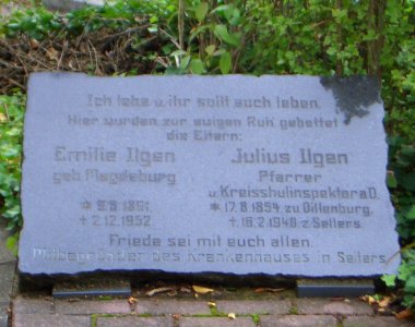 Gedenktafel julius ilgen