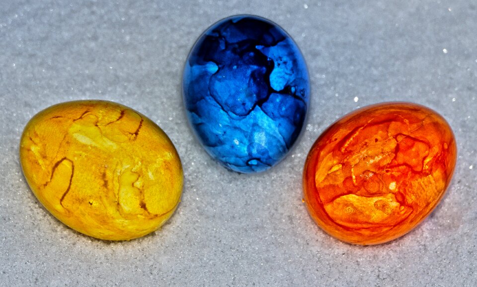 Colorful eggs background food