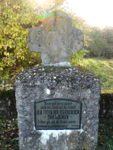 Haimberg; Vertriebenenen-Denkmal von 1950