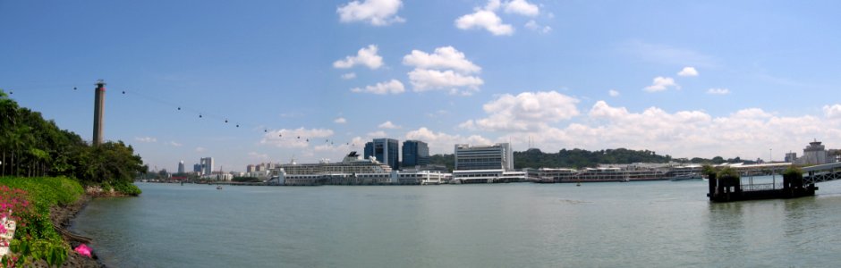HarbourFront and Cruise Bay, panorama, Aug 06 photo