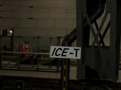 ICE-T Schild Leipzig Hauptbahnhof
