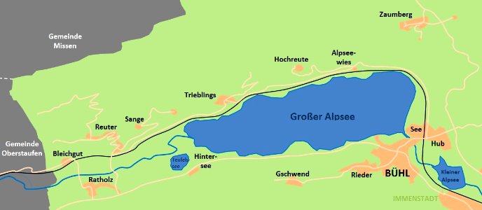 Immenstadt Buehl Ortstgliederung