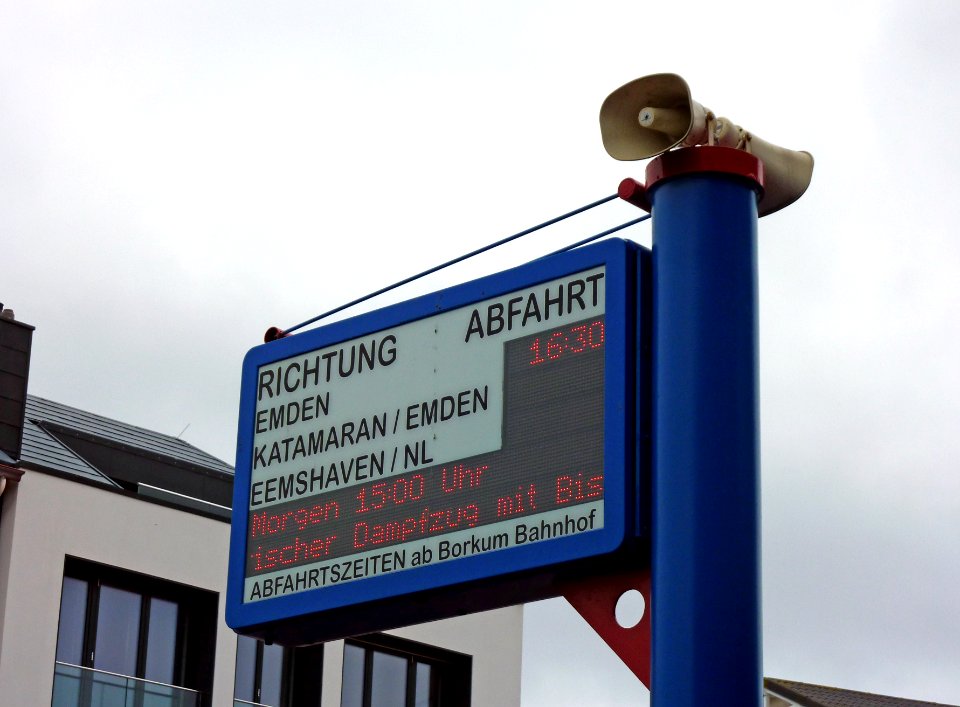 Infotafel Borkumer Kleinbahn