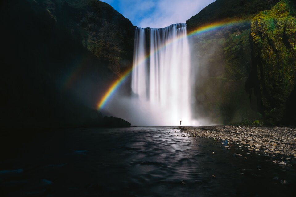 Nature waterfalls sky