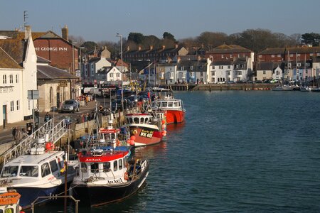 Fishing village coast photo