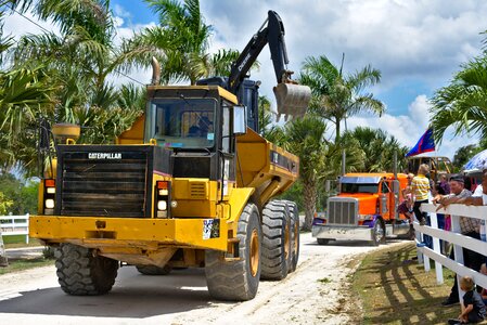 Street road excavator photo