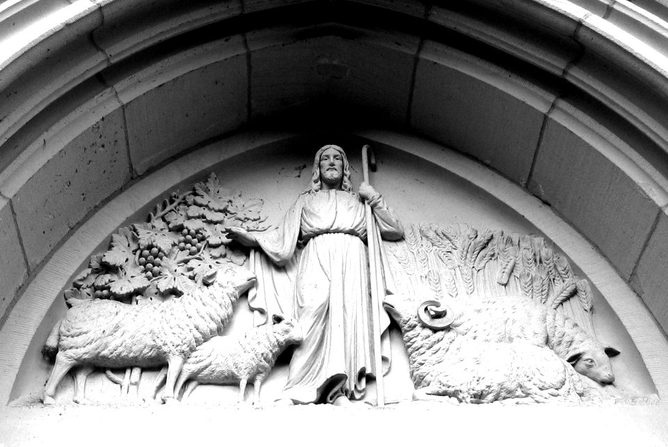 Jesus, der gute Hirte, ev. Friedenskirche in Hanau-Kesselstadt