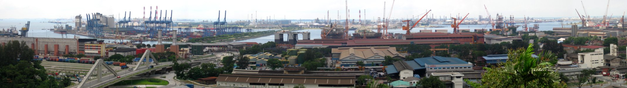 Jurong Industrial Estate and Jurong Island, panorama, Nov 06