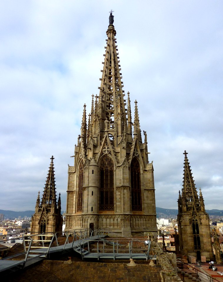 Kathedrale Barcelona Dach