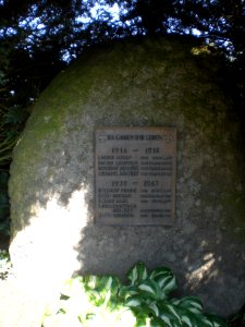 Kauppen; Kriegerdenkmal an der Mariengrotte