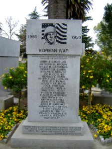Korean War memorial, Merced County Veterans Memorial, California - 20060409