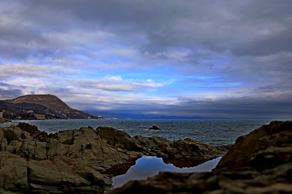 Coast landscape sky
