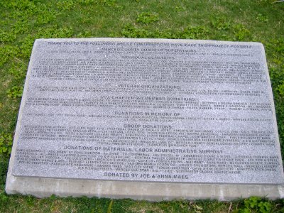 List of donations, Merced County Veterans Memorial, California - 20060409