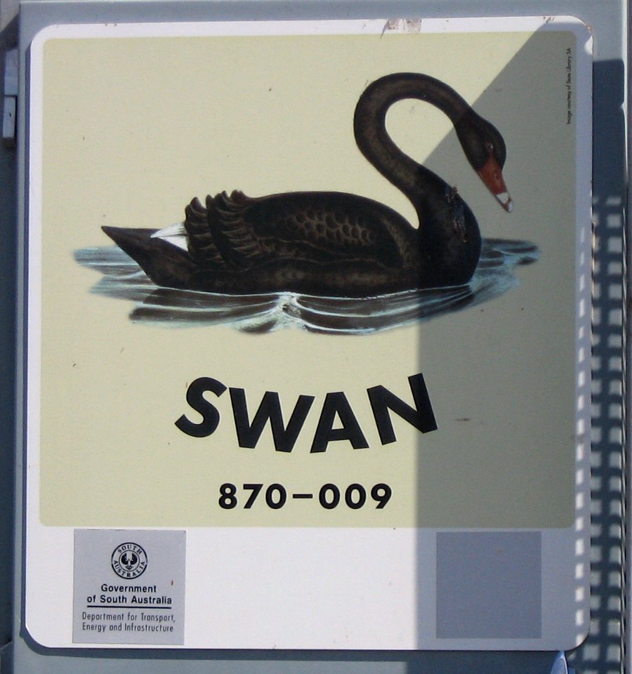 Mannum ferry-Swan sign