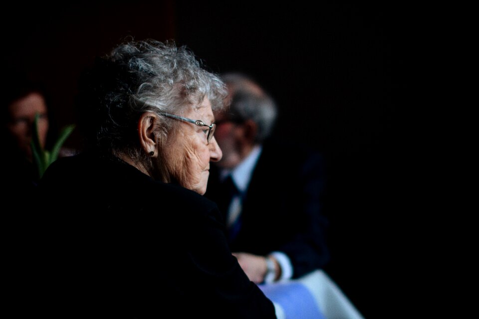 Woman black elderly black old