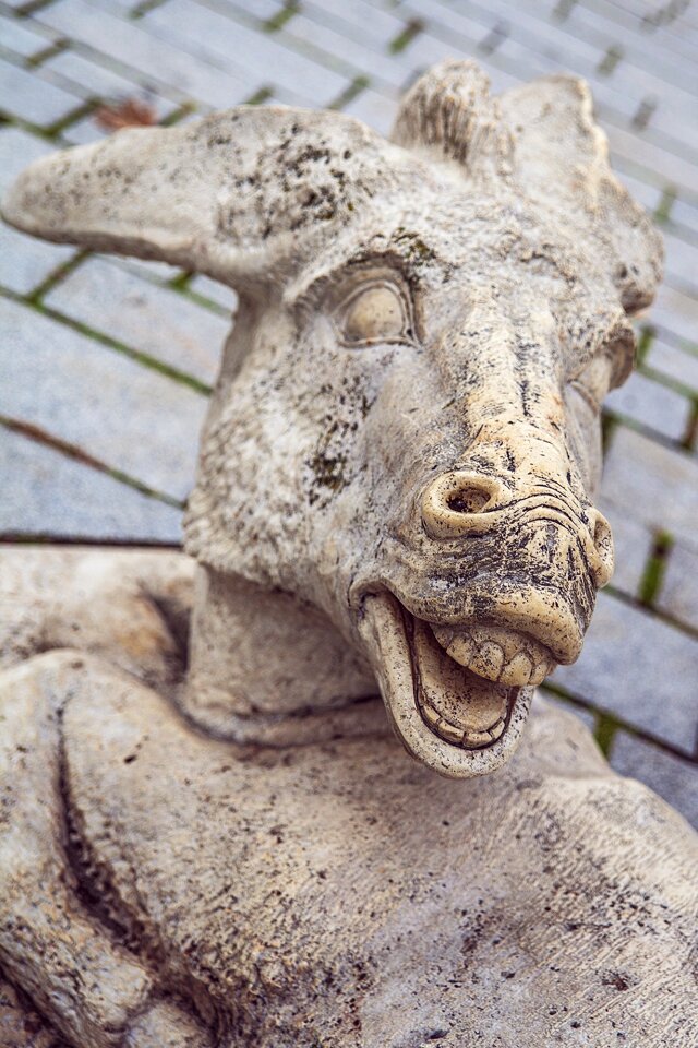 Donkey stone sculpture art