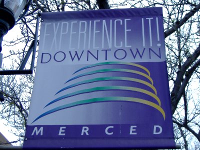 Merced downtown banner