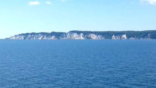 Møns Klint vom Schiff aus
