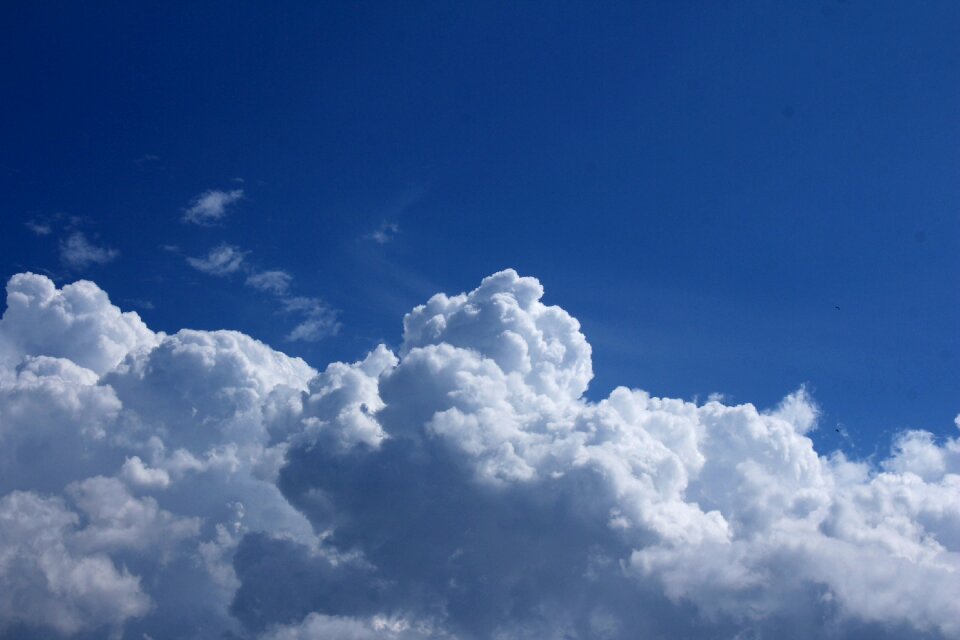 Clouds form sunny nature