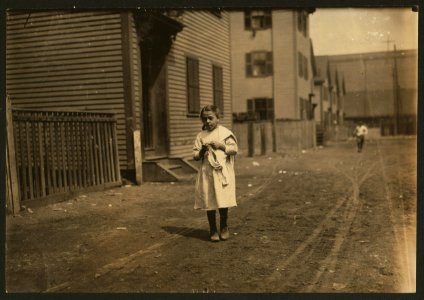 Annie Fedele, 22 Horace Street, Somerville, Mass. This is one of the places she works on crochet. See other photos and Home Work report. LOC cph.3a01157