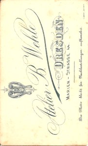 Annie Matter in Dresden ca 1895 (2)