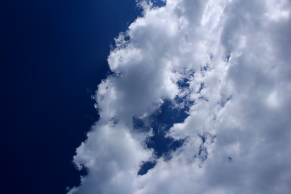 Clouds form sunny nature