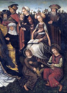 Anoniem, De Heilige Maagschap Sint-Anna, 15e eeuw (detail)