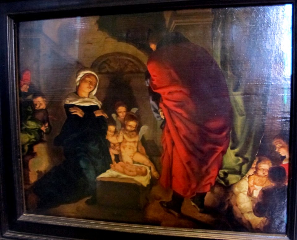 Anonimo di leida, natività, 1525 ca. 01