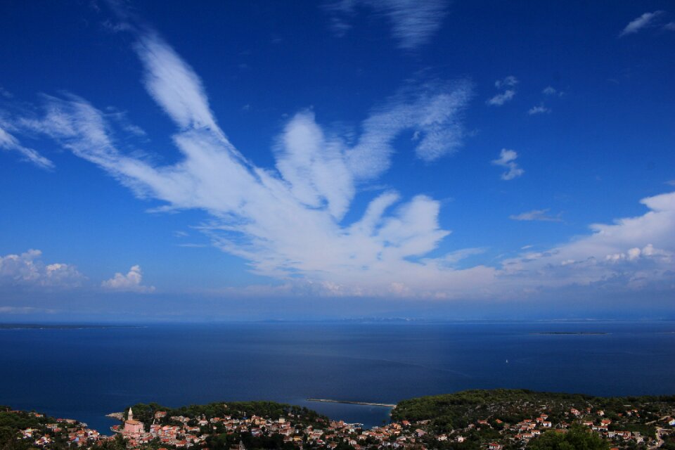 Clouds form sunny nature