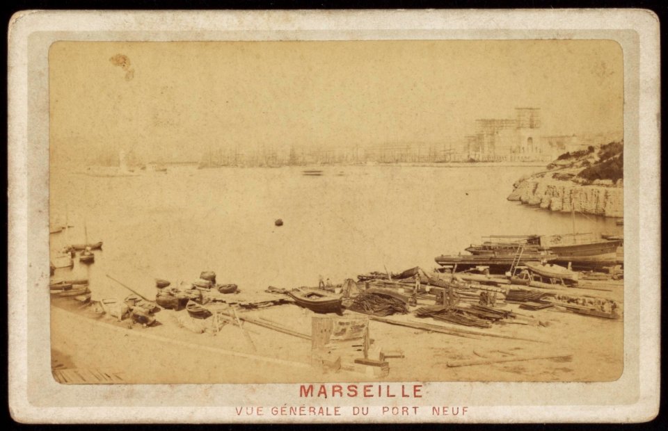 Anoniem - carte de visite, Marseille - Vue Génerale du Port Neuf