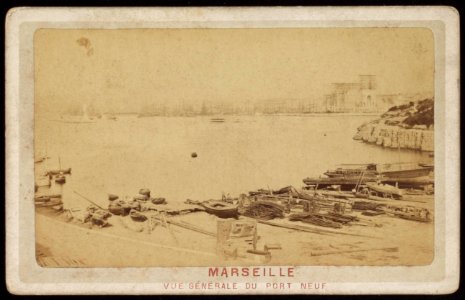Anoniem - carte de visite, Marseille - Vue Génerale du Port Neuf
