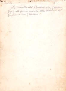 Anonimo - Sofia Raabe sorellastra di von Gloeden - ex Texbraun Collection, Galerie David Guiraud, Paris - verso