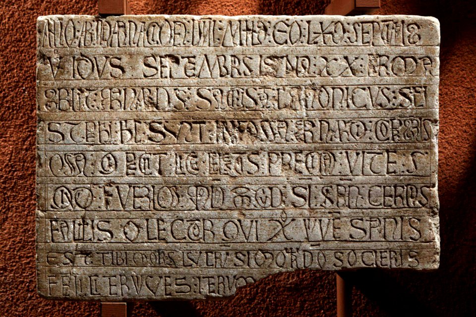 Anonyme français - Epitaphe de Bernardus - Musée des Augustins - RA 429