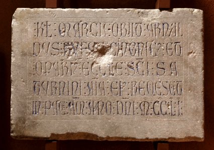 Anonyme français - Epitaphe d'Arnaldus Rufus - Musée des Augustins - RA 523