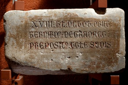 Anonyme français - Epitaphe de Bernardus de Gradaco - Musée des Augustins - RA 424